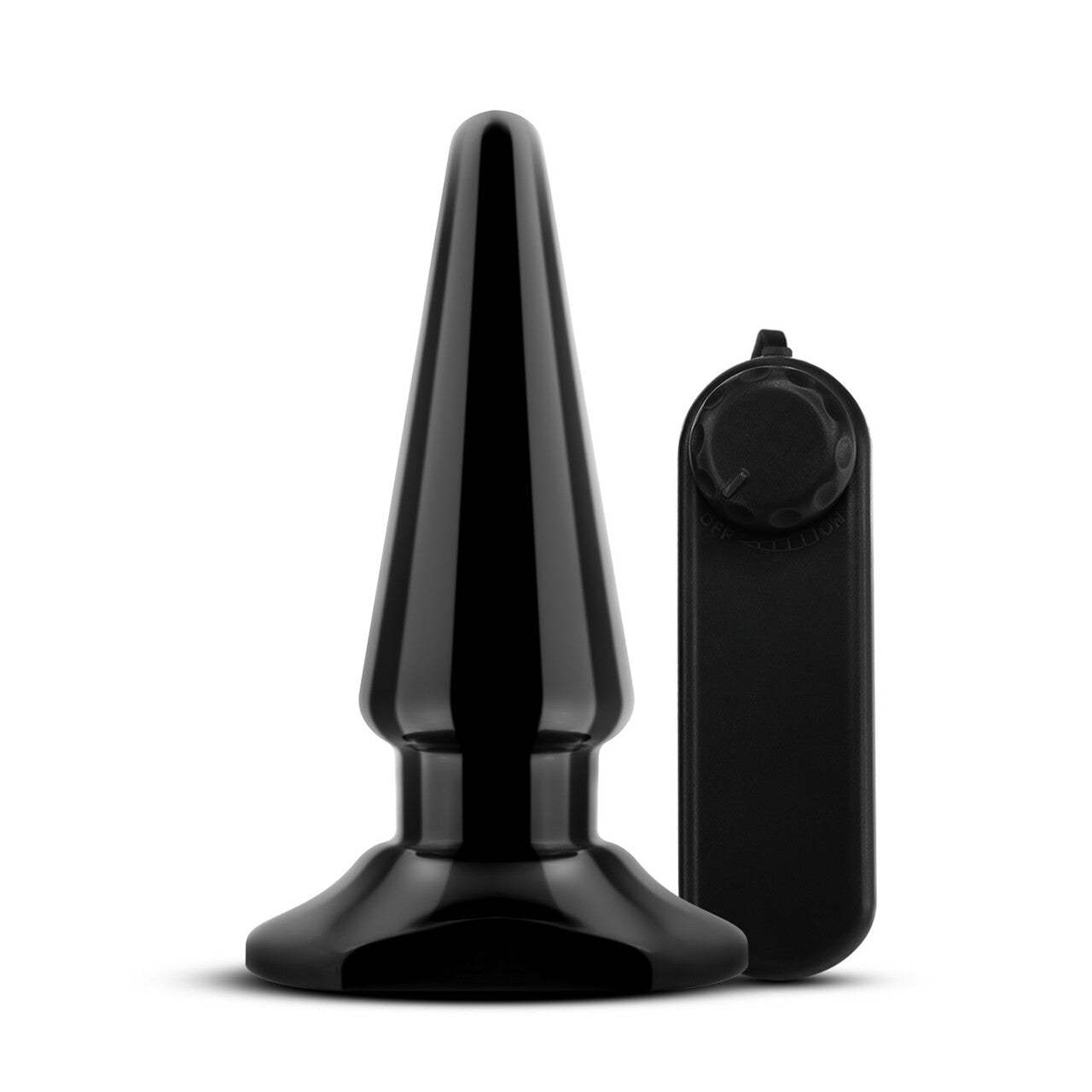 Blush Novelties | Anal Adventures Basic Vibrating Anal Pleaser - Black 10.1cm Vibrating Butt Plug