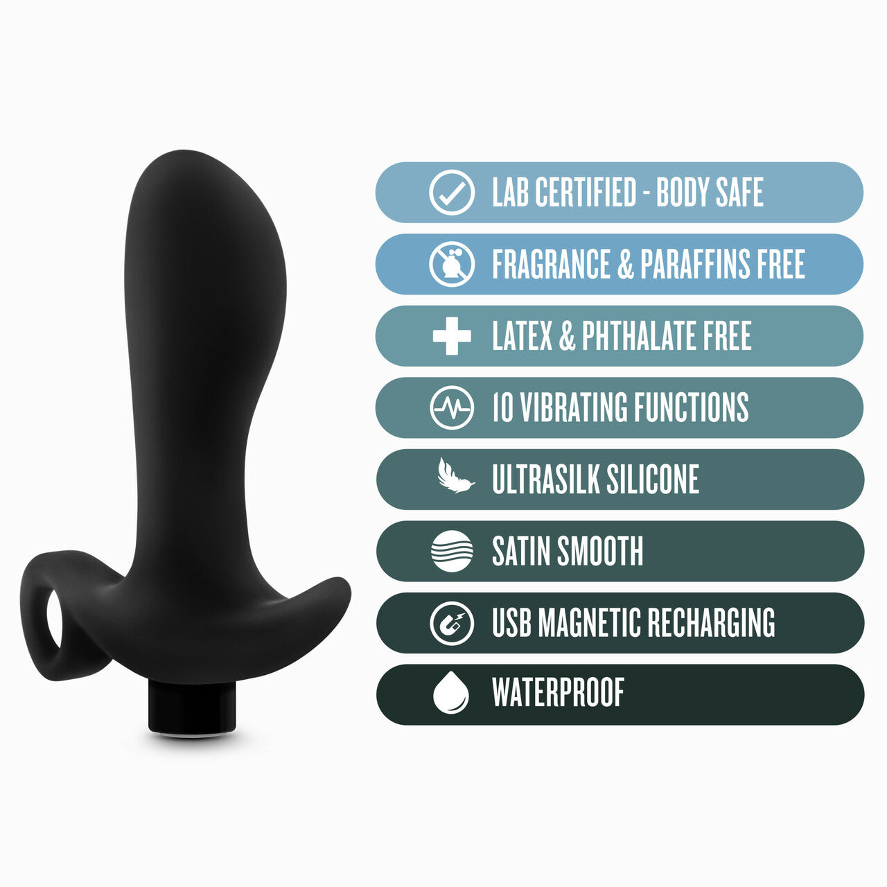 Blush Novelties | Anal Adventures Platinum Silicone Prostate Massager 01