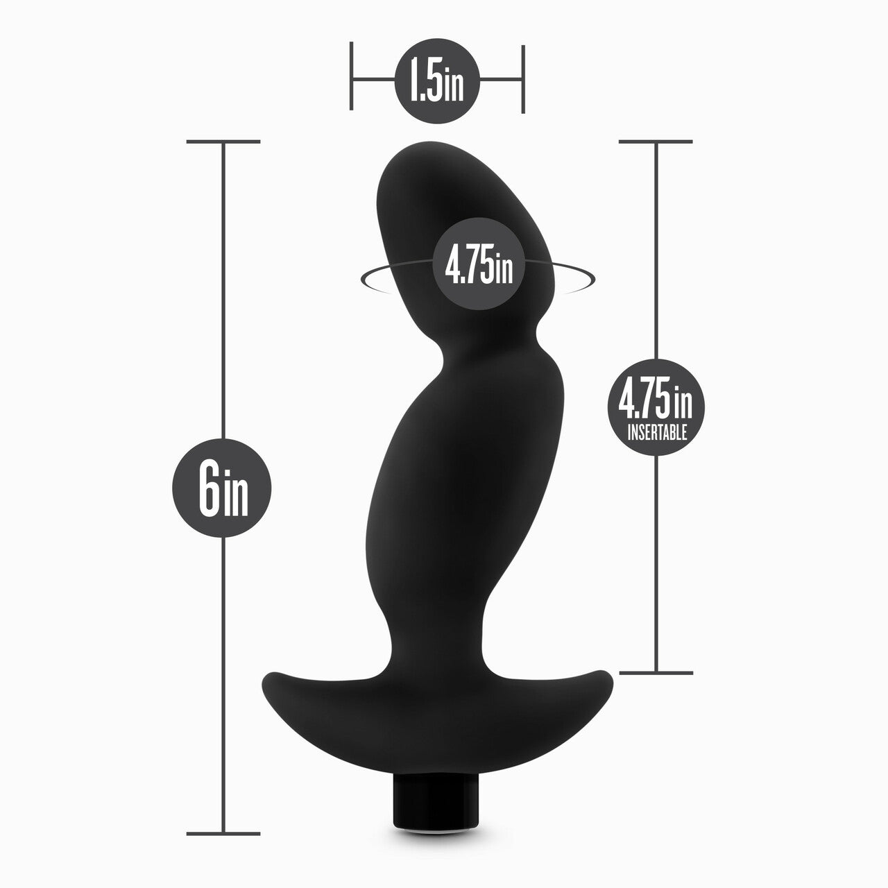 Blush Novelties | Anal Adventures Vibrating Silicone Prostate Massager 04