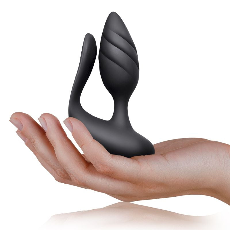 Rocks Off Cocktail Dual Stimulator Couples Vibrator Black