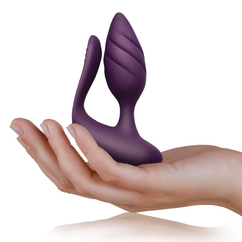 Rocks Off Cocktail Dual Stimulator Couples Vibrator Burgundy