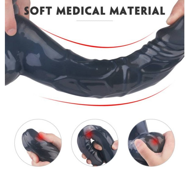 S-Hande King Kong Dong w Balls Black XL Dildo