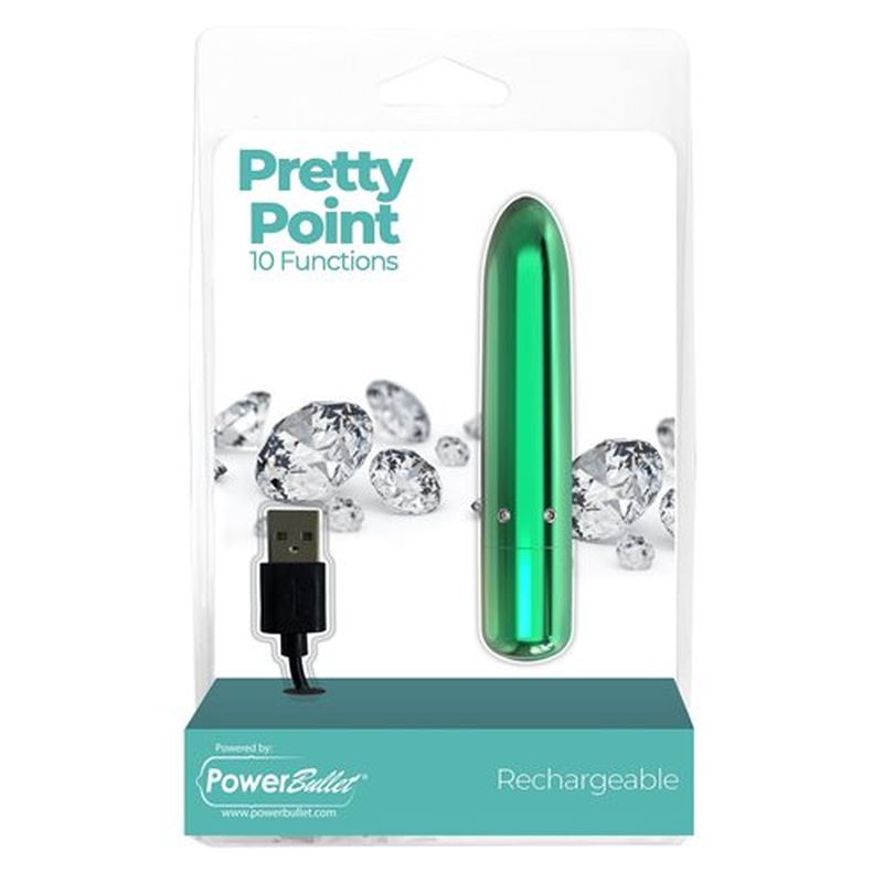 PowerBullet Pretty Point 4" inches Power Bullet Teal