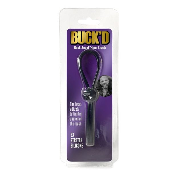 Demon Kat Buckd 4mm Adjustable Bead Leash - Adjustable Cock Ring