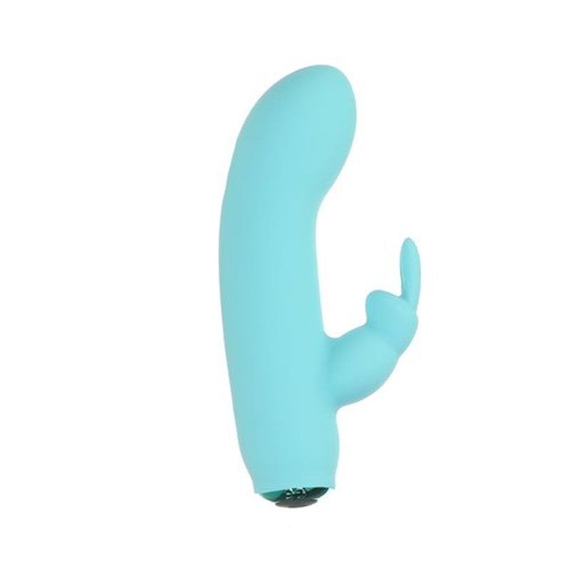 PowerBullet Alices Bunny Rechargeable Bullet w Rabbit Sleeve Teal