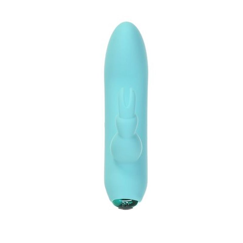 PowerBullet Alices Bunny Rechargeable Bullet w Rabbit Sleeve Teal