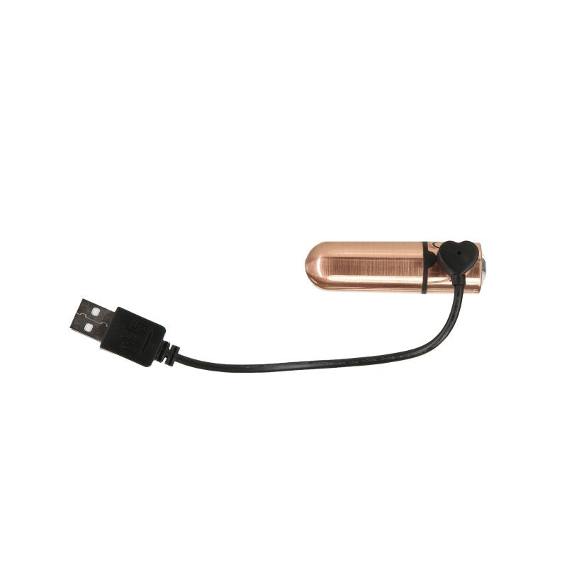 PowerBullet Power Bullet First Class Rechargeable Bulllet w Crystal Rose Gold
