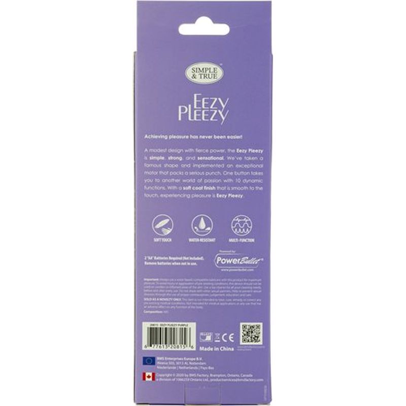 PowerBullet Power Bullet Eezy Pleezy Bullet Vibrator Purple