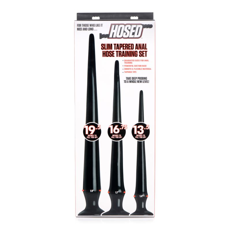 Hosed Slim Tapered Anal Hose Training Set