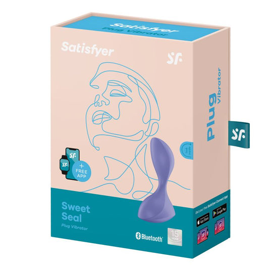 Satisfyer Sweet Seal Vibrating Anal Plug Lilac (App)