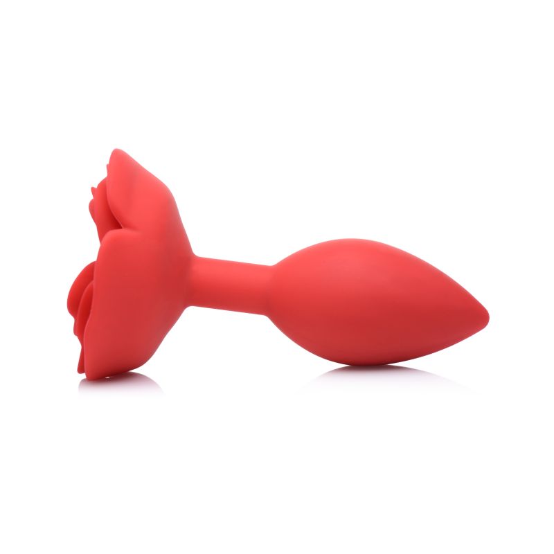 Master Series Booty Bloom Silicone Rose Plug Large Red