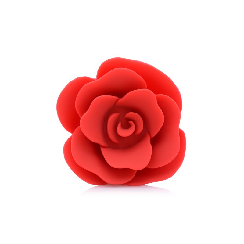 Master Series Booty Bloom Silicone Rose Plug Medium Red