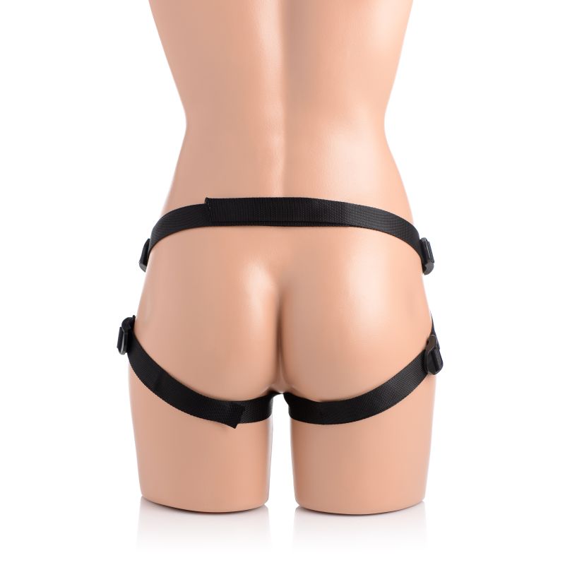 Strap U Charmed 7.5" Silicone Dildo w Harness Flesh