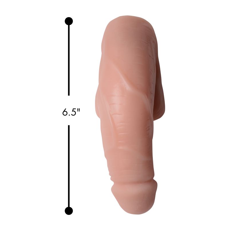Strap U Large Bulge Soft Packer Dildo Light Skin Tone