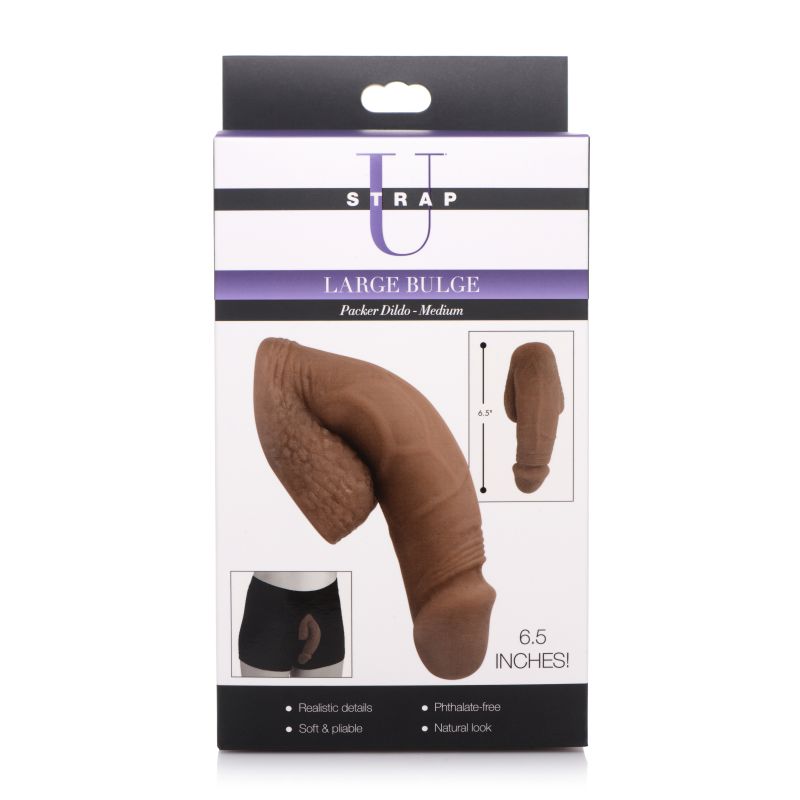 Strap U Large Bulge Soft Packer Dildo Medium Skin Tone