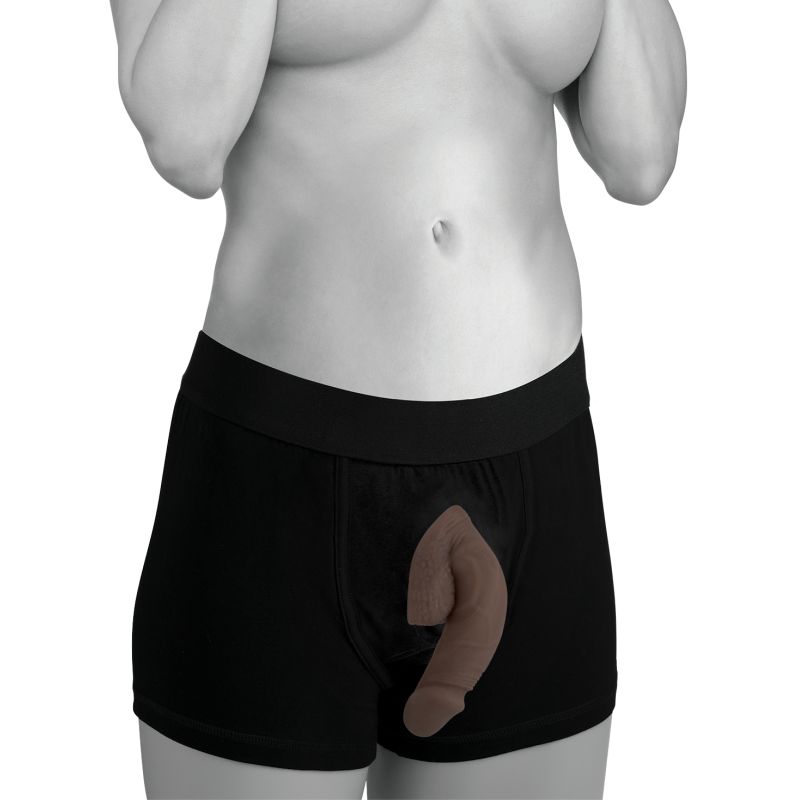 Strap U Large Bulge Soft Packer Dildo Medium Skin Tone