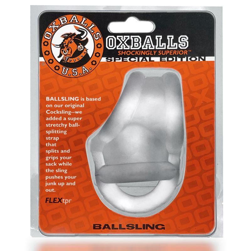 OxBalls Ballsling Ball Split Sling Clear Ice