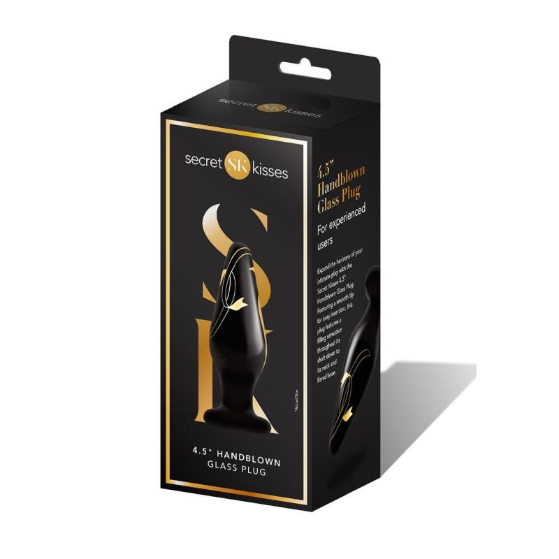 Secret Kisses Handblown Wide Glass Plug 4.5"