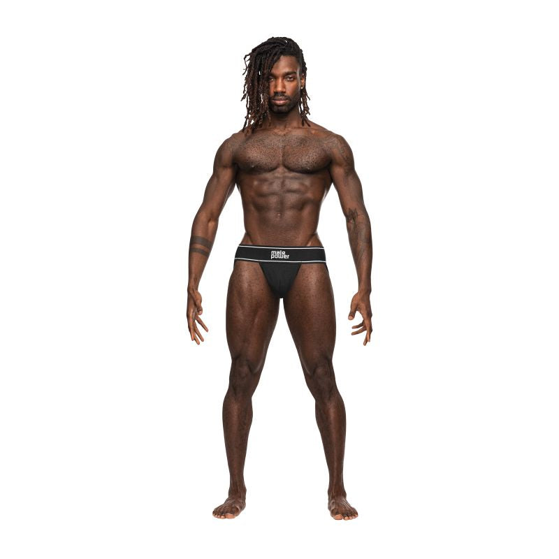 Male Power Modal Rib Jock Black Size S/M or L/XL