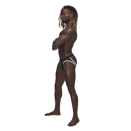 Male Power Sport Mesh Jock Black Size S/M or L/XL