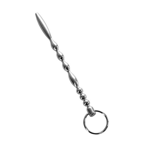 Metal | Silver Metal Urethral Plug w Ring