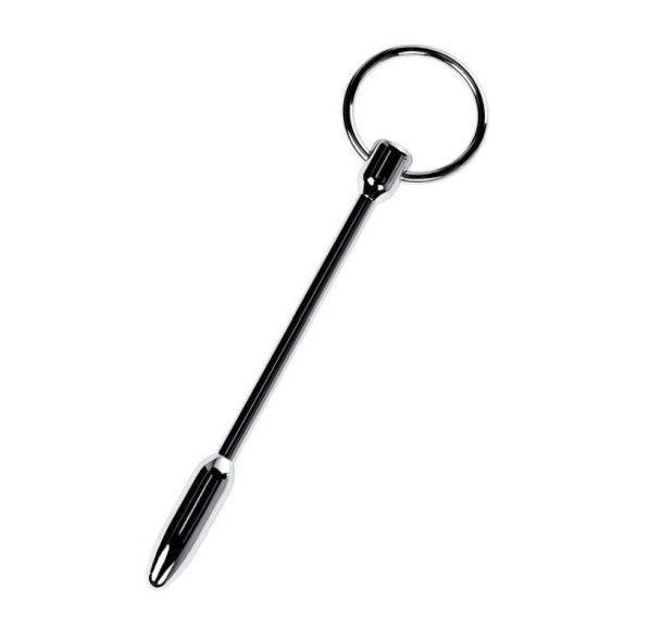 Metal | Silver Metal Urethral Plug w Ring