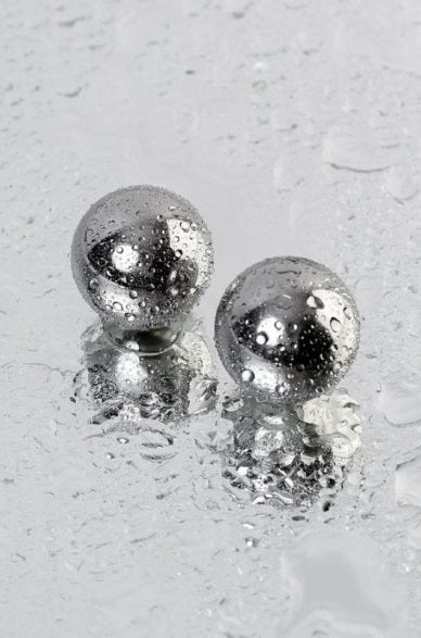 Metal | Silver Metal 2 Pc Vaginal Balls 25mm