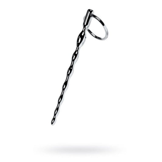 Metal | Silver Metal Braided Urethral Plug w Replaceable Ring