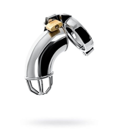 Metal | Silver Metal Cock Cage w Rings and Lock
