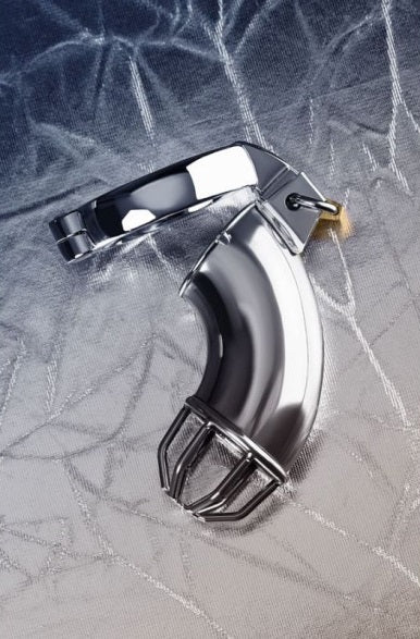 Metal | Silver Metal Cock Cage w Rings and Lock