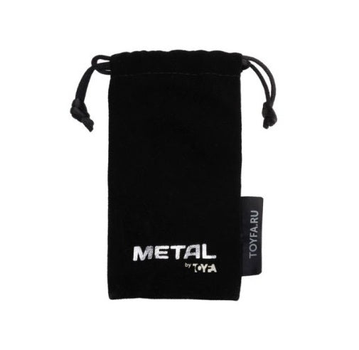 Metal | Silver Metal Urethral Plug w Black Silicone Ring