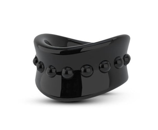 Blush Novelties | Stay Hard Beef Ball Stretcher Snug 1.5" Black