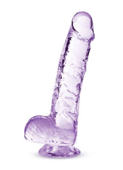 Blush Novelties Naturally Yours 6" Crystaline Dildo Amethyst