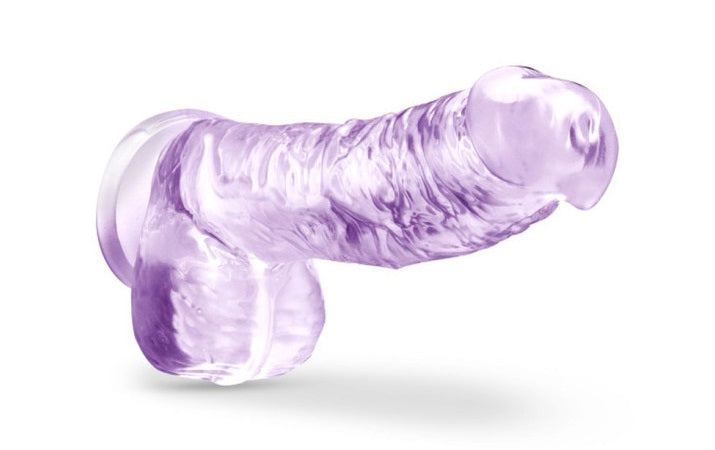 Blush Novelties Naturally Yours 6" Crystaline Dildo Amethyst