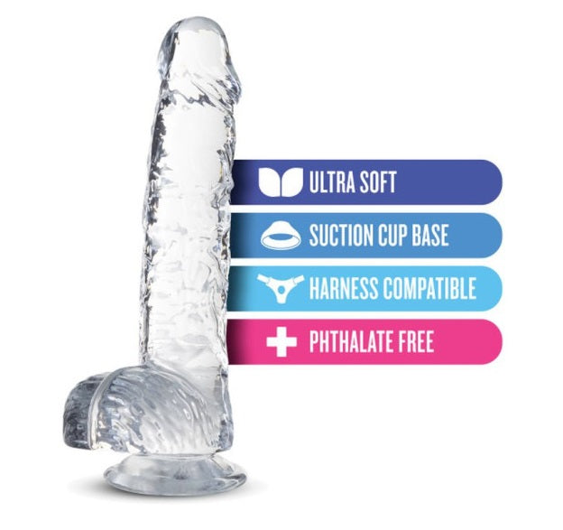 Blush Novelties Naturally Yours 6" Crystaline Dildo Diamond