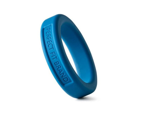 PerfectFit Classic Silicone Medium Stretch Penis Ring 44mm Blue