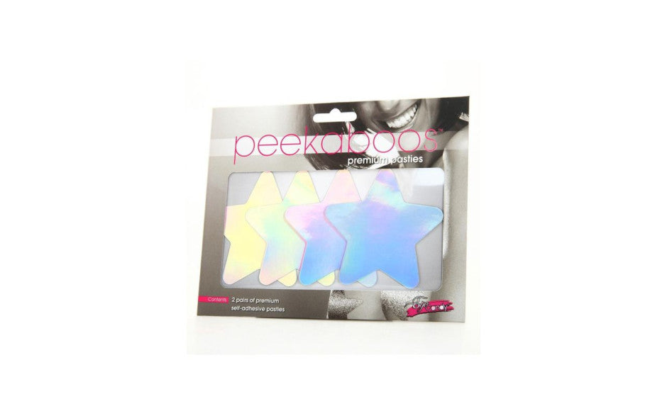 Peekaboo Pasties | Iridescent Stars Pasties