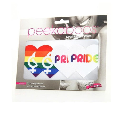 Peekaboo Pasties | Pride Hearts Pasties