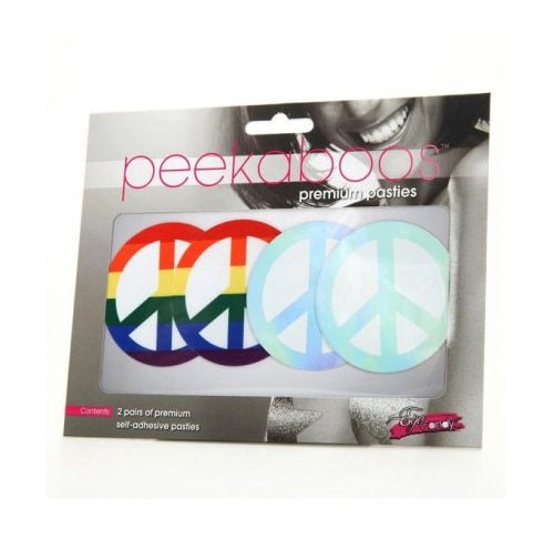 Peekaboo Pasties | Pride Peace Sign Pasties
