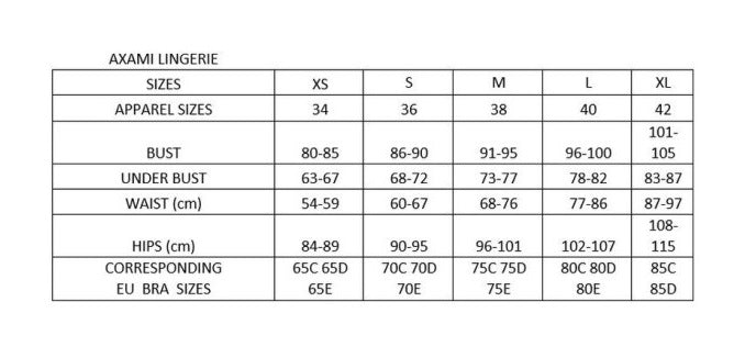 Axami Lingerie Classic G-String Black Size S/M