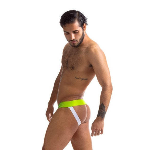 Sport Fucker Jersey Jock Green/White Size L