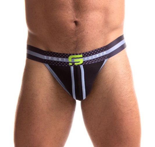 Sport Fucker Jersey Jock Black/Black Size M/L