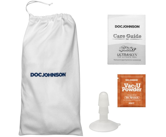 Doc Johnson Signature Cocks Roman Todd 8" Ultraskyn Cock w Removable Vac-U-Lock Suction Cup Vanilla