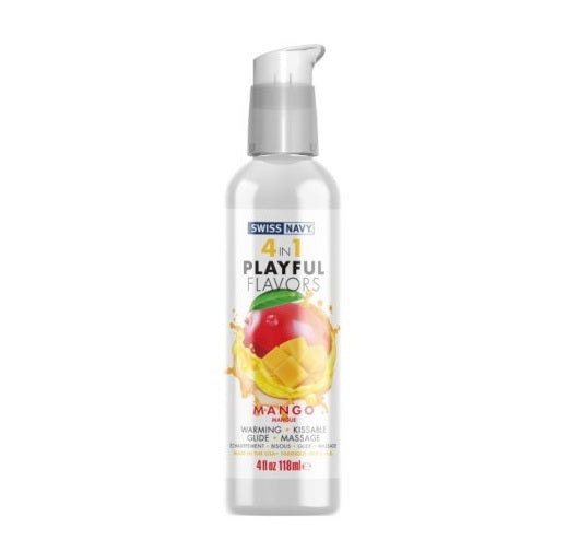 Swiss Navy Playful Flavours 4 In 1 Mango 4oz/118ml