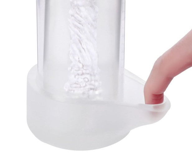 LuvPump Smart Rechargeable LCD Display Penis Pump w Sleeve and Black Donut