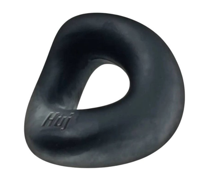HunkyJunk Form Curvy C-Ring Cock Ring Tar Ice