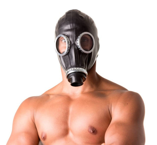 XTRM Classic 80s Fetish Rubber Gas Mask