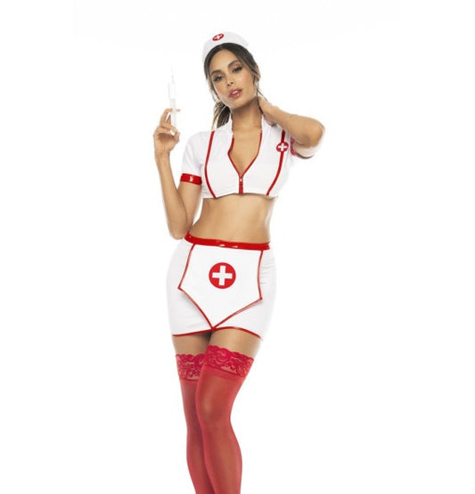 Mapale Nurse Costume 3 Pc Size S/M or L/XL