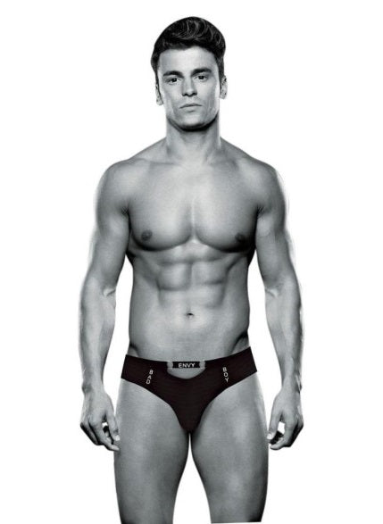 Envy Bad Boy Thong Black Size S/M or M/L or L/XL