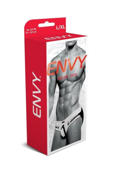 Envy Bulge Jock White Size S/M or M/L or L/XL
